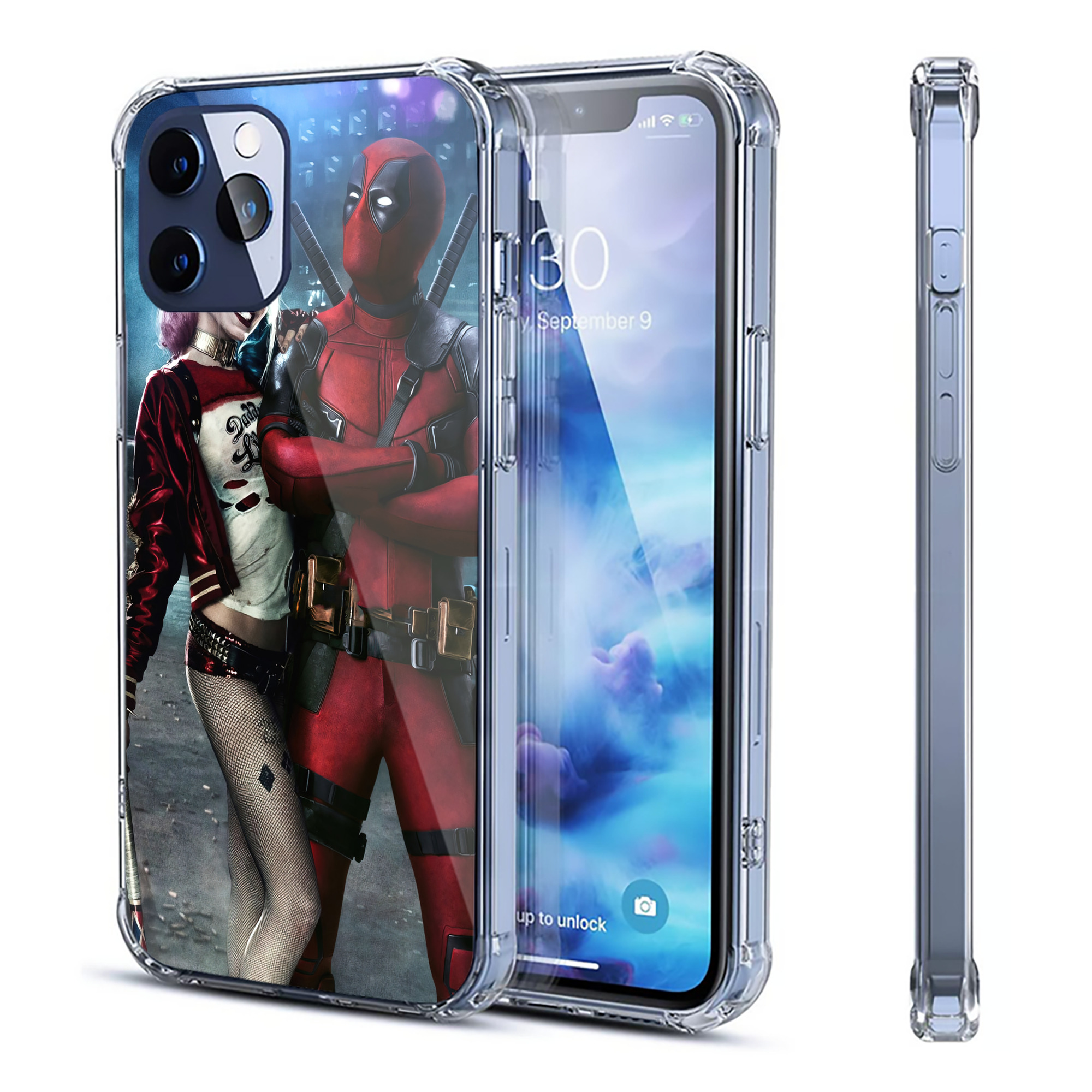 （画像用） Deadpool デッドプール 【iPhone 12シリーズ対応】透明スマホケース（クリアソフトケース）